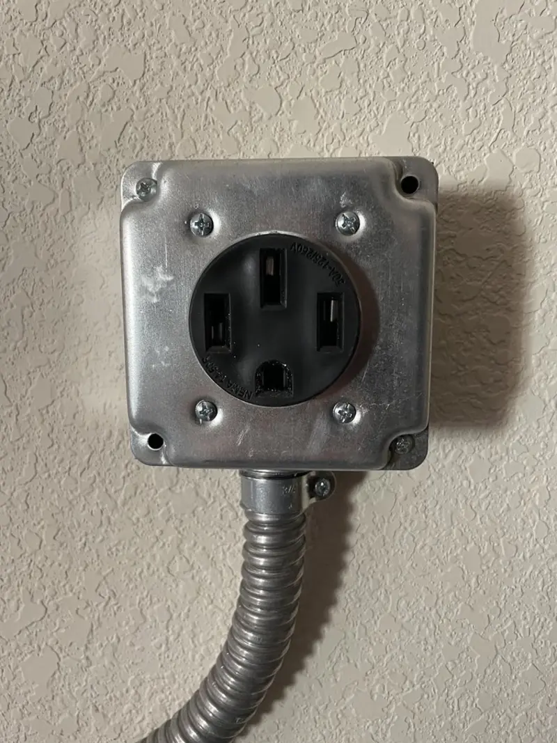 NEMA 14-50 outlet installed for Smart Home Electrical in Newbern